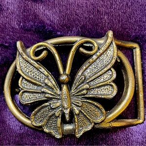 Vintage Butterfly Belt Buckle
